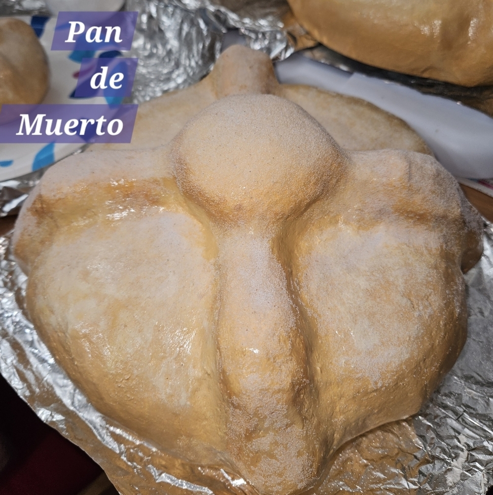 Pan de Muerto Traditional Mexican Sweet Bread Sculpture - (Not Real Bread)